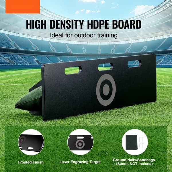 Fotbollsrebounderboard 40X12, Bärbar Fotbollsvägg, 2 Vinkel Rebound, Lätt Att Transportera