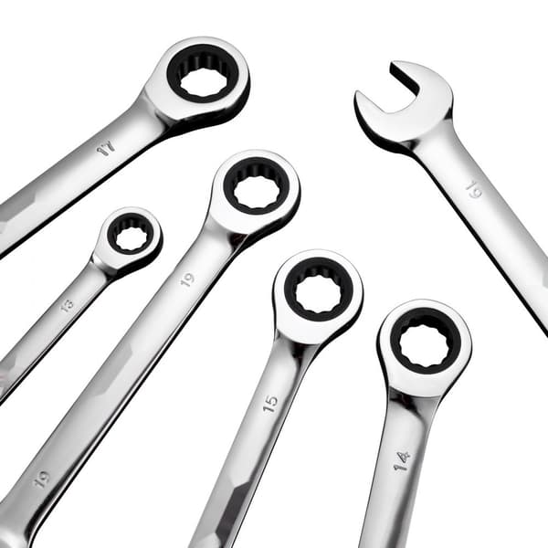 Kombinationsnøglesæt 16-delt, Metrisk 8 mm til 24 mm, Med organiseringsstativ, holdbar, ergonomisk design