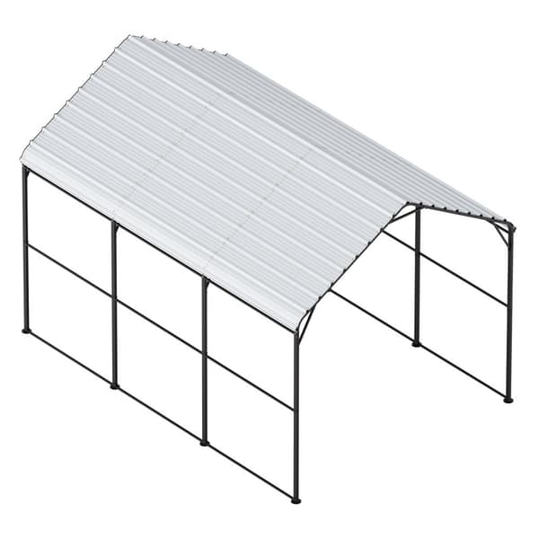 10'x15' Metallinen Autokatos, Raskaskäyttöinen Autotalli, Soveltuu Veneille