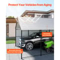 Miniatyrbillede 3 af 11: 13' x 26' Metal Carport, Heavy Duty Udendørs Garageskjul, Beskyttelse til biler, vejrbestandig, holdbar konstruktion