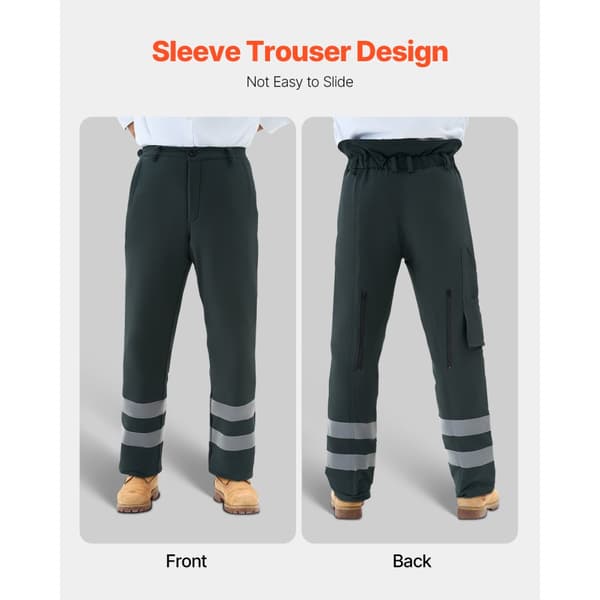 Motorsav Chaps 43,3, Wrap Style, Klassesikkerhed A, X-Large, slidstærk og letvægts design, beskyttelse mod snit og skader