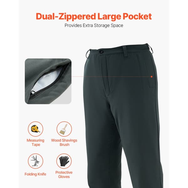 Motorsav Chaps 43,3, Wrap Style, Klassesikkerhed A, X-Large, slidstærk og letvægts design, beskyttelse mod snit og skader