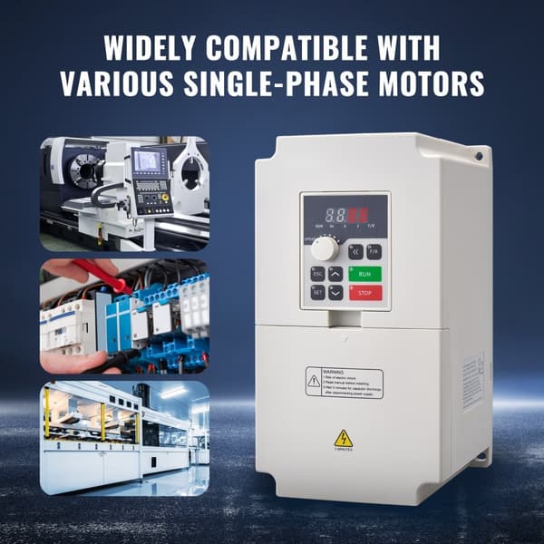 VFD 5HP 4KW, 3-faset AC 380V, Indgang til 3-faset 0-380V, 0-2000Hz, energieffektiv motorstyring