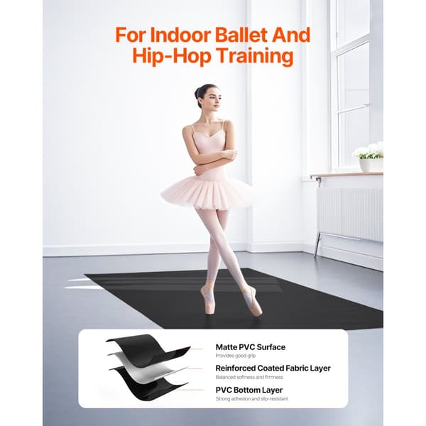 Kuntosalin lattiapäällystesarja 6,6 x 3, PVC-joogamatto, Pilates-kuntovälineet