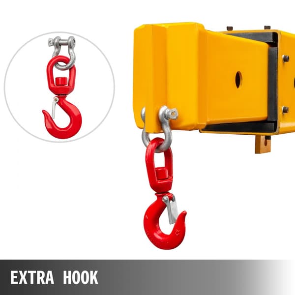 Gaffeltruck Mobilkran, 6000lb Lift Hoist Jib Boom, Krantilbehør, robust design, høj løftekapacitet