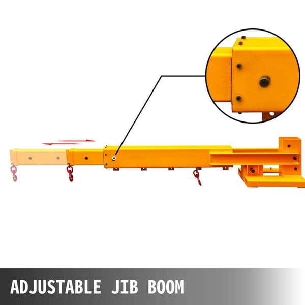 Gaffeltruck Mobilkran, 6000lb Lift Hoist Jib Boom, Krantilbehør, robust design, høj løftekapacitet