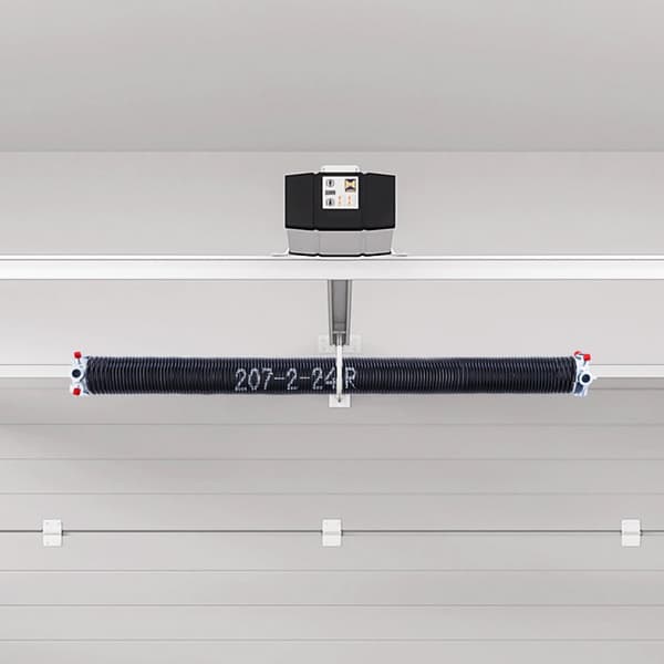 Garageport Torsionsfjädrar Par, 0.207 x 2 x 24 Tum, Inkluderar Lindningsstänger