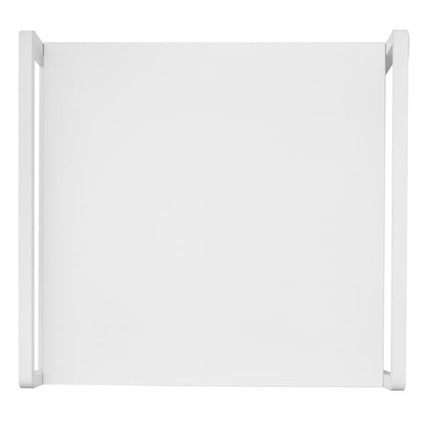 Mini Kylskåp Bord, Förvaringsställ, Vit , 2 lådor, Kapacitet 176 lbs