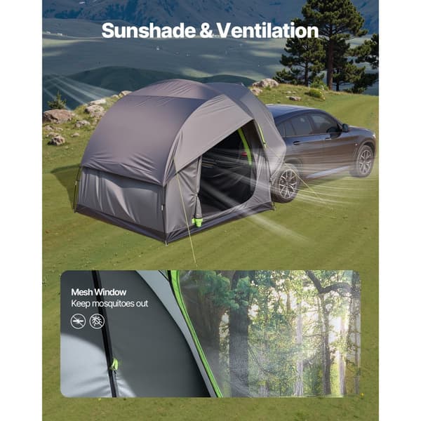 SUV Camping Teltta, Ulkokäyttöinen Maastoauto Teltta, 2 Ovea, Vedenpitävä, 5-8 Hengelle