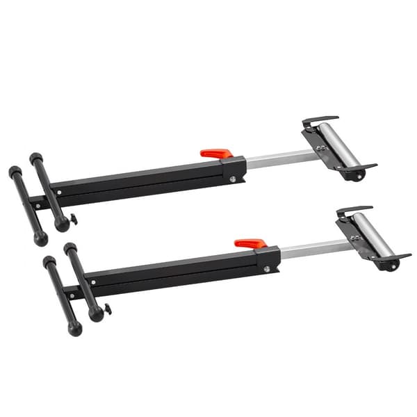 2-Pack Rullstativ, Max Belastning 250 lb, Justerbar 27-43 Tum, Perfekt för Träbearbetning