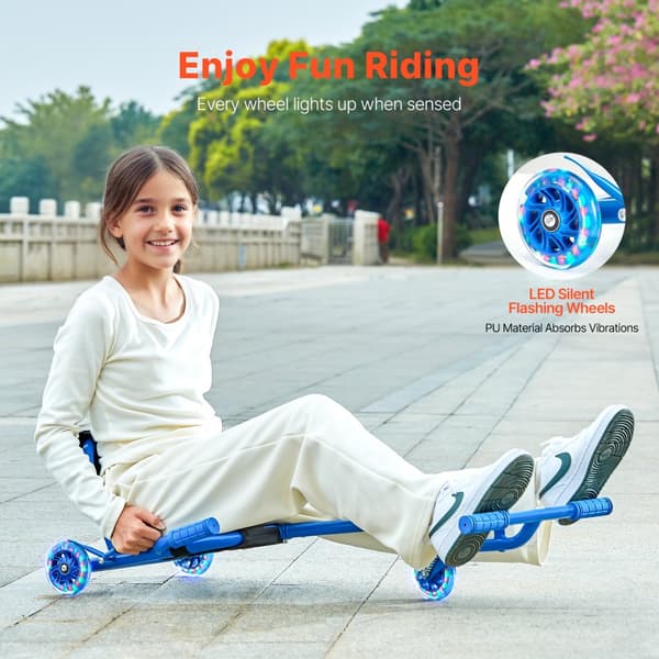 Zig-Zag Motion Drift Cart, Ride-on Scooter til børn 10+, sjov og sikker kørsel, letvægtig, holdbar design