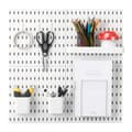 Miniatyrbild 9 av 11: Pegboard Kombinationsset 11 x 11, Plast Pegboard 4 Paneler, Perfekt för Hemmet, Vit Färg