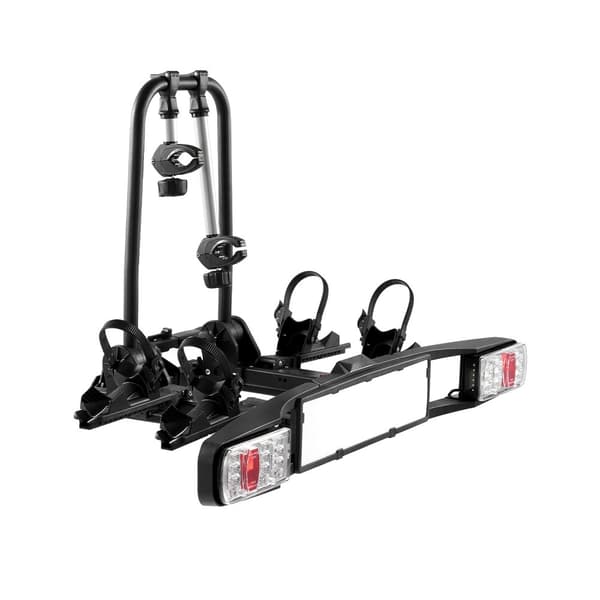 Cykelstativ til 2 cykler, Foldbar Hitch Cykelholder, Passer til 5 cm modtagere