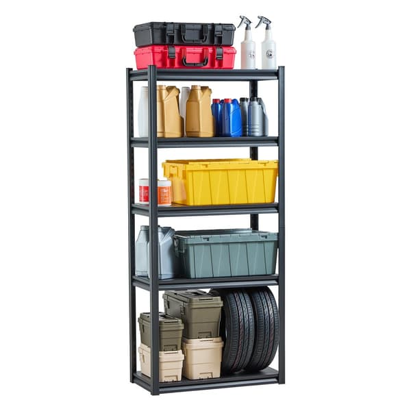 Förvaringshyllor, Garage Förvaringshyllor 16x32x72, 5-vånings, Robust Stålkonstruktion