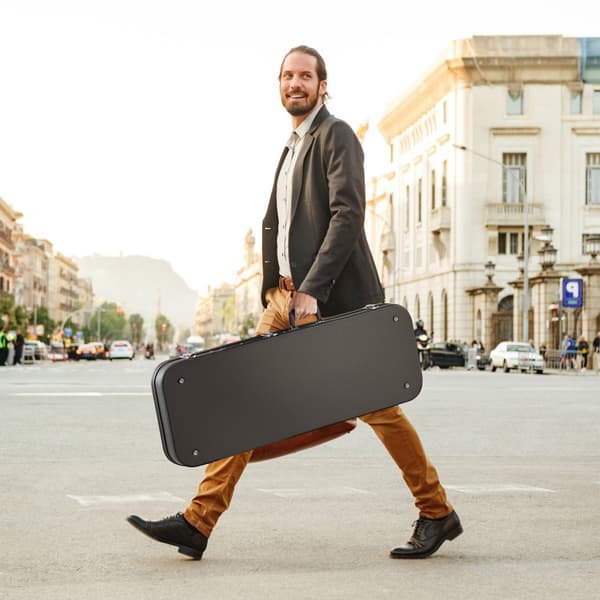 Elgitarr Hårt Fodral 109,5 cm, med lås och nyckel, perfekt skydd för elgitarrer