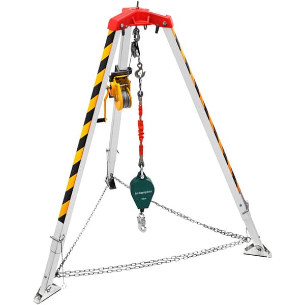 Räddningstripod för Slutna Utrymmen, Confined Space Kit, Säkerhetsutrustning för Nödsituationer