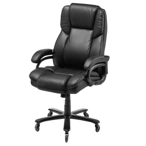 Direktørstol, Executive High Back Office Chair, Knop-Kontrol Lændestøtte, Sort