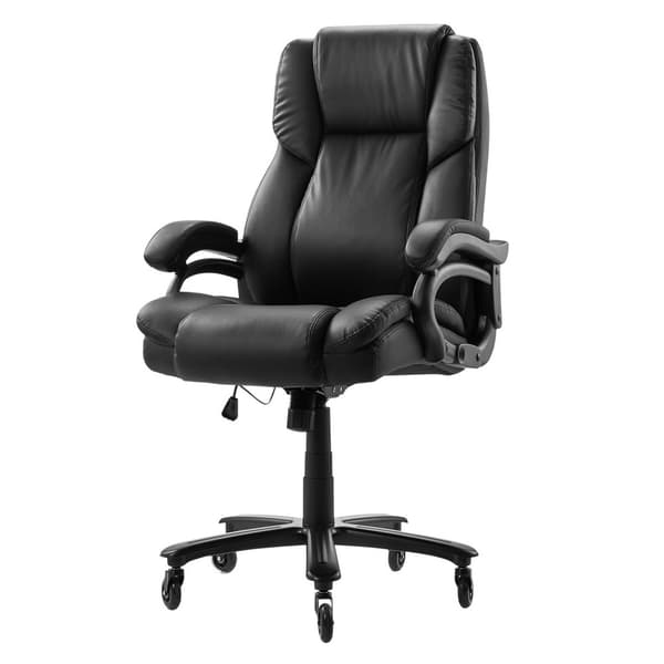 Direktørstol, Executive High Back Office Chair, Knop-Kontrol Lændestøtte, Sort