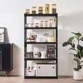 Miniatyrbillede 8 af 11: Opbevaringshylder 16 D x 32 B x 62,8 H, 5-Lags Garageopbevaringsreoler, Robust Design, Maks Belastning