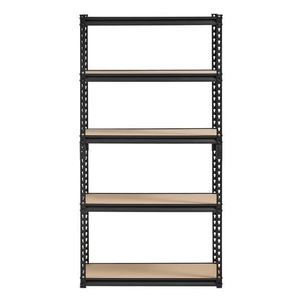 Opbevaringshylder 16 D x 32 B x 62,8 H, 5-Lags Garageopbevaringsreoler, Robust Design, Maks Belastning
