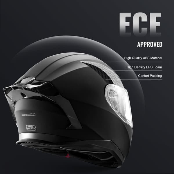 Fuldansigt Motorcykelhjelm, Motocrosshjelm, Med Bluetooth Slot