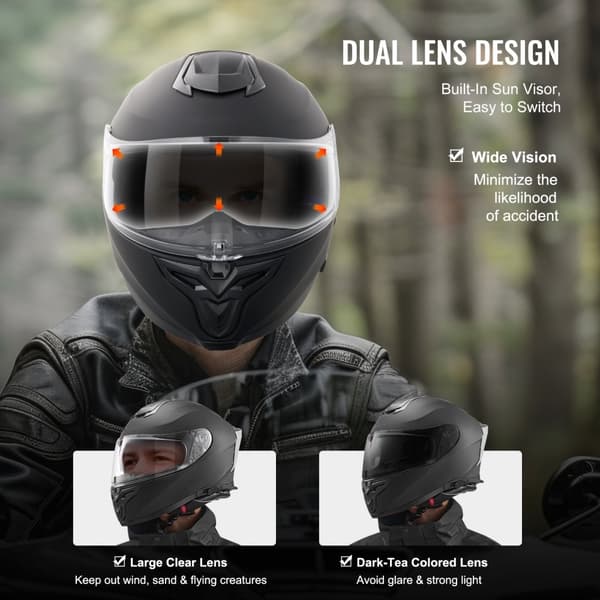 Fuldansigt Motorcykelhjelm, Motocrosshjelm, Med Bluetooth Slot