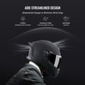 Miniatyrbild 5 av 11: Full Face Motorcykelhjälm, Motocross Modell, med Bluetooth Slitsfunktion