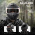 Pikkukuva 4 / 11: Koko Kasvojen Moottoripyöräkypärä, Motocross-kypärä, Bluetooth-ominaisuudella