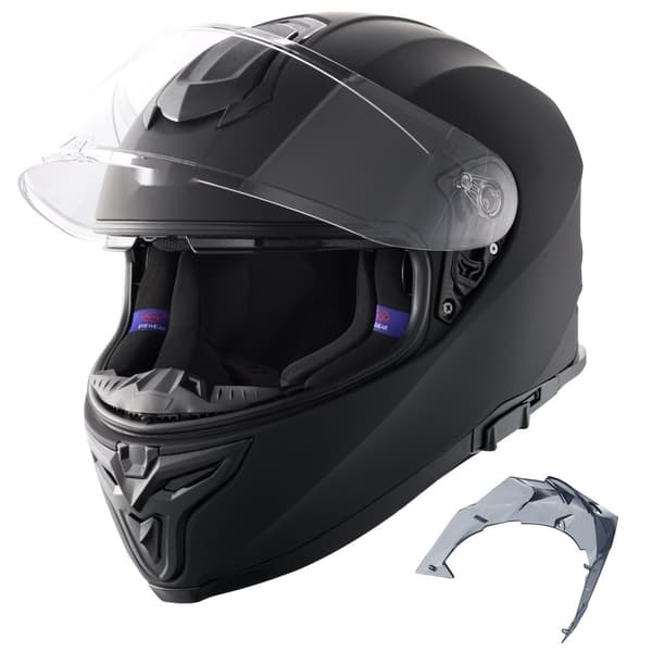 Koko Kasvojen Moottoripyöräkypärä, Motocross-kypärä, Bluetooth-ominaisuudella