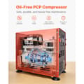 Miniatyrbillede 3 af 11: PCP luftkompressor 800W, Dobbeltcylindret PCP luftpistolkompressor, 4500PSI/30Mpa