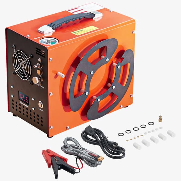 PCP Luftkompressor 4500PSI, Auto-Stop Airgun Kompressor, Indbygget Konverter