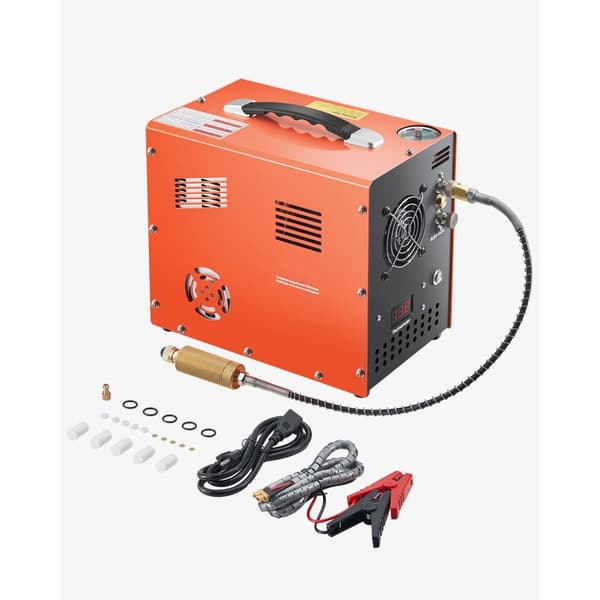 PCP Luftkompressor 4500PSI, Auto-Stop Airgun Kompressor, Indbygget Konverter