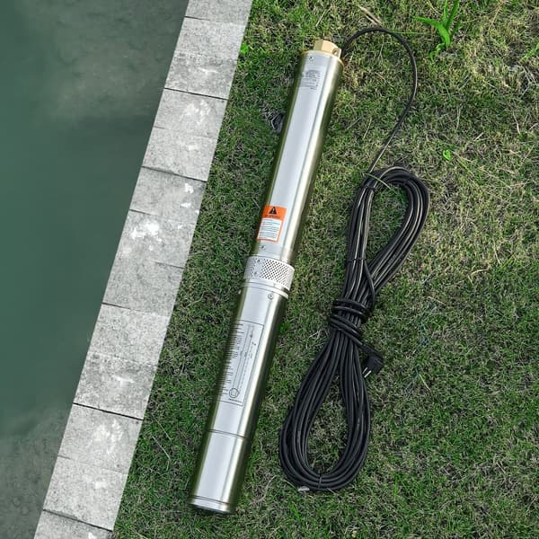 750W Uppopumppu syvään kaivoon, ruostumatonta terästä, 246ft vesipumppu, 100L/min virtausnopeus