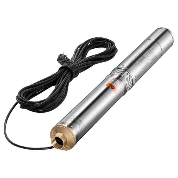 750W Uppopumppu syvään kaivoon, ruostumatonta terästä, 246ft vesipumppu, 100L/min virtausnopeus