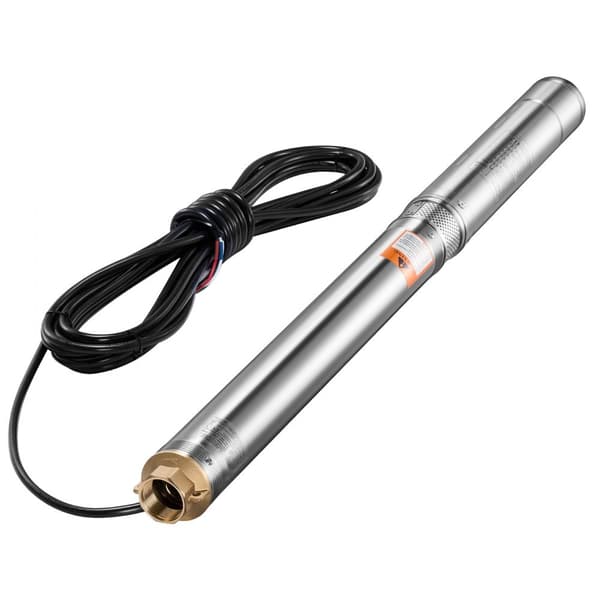 Dränkbar Pump 550W, Djup Brunn i Rostfritt Stål, Vattenpump 174 Fot 100L/Min