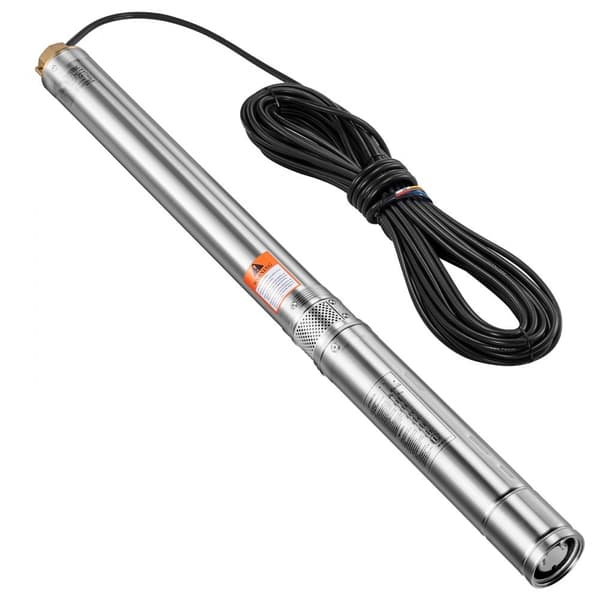 Dränkbar Pump 550W, Djup Brunn i Rostfritt Stål, Vattenpump 174 Fot 100L/Min