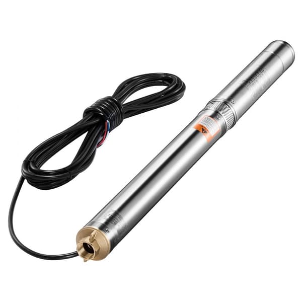 Dränkbar Pump 750W, Djup Brunn, Rostfritt Stål, Vattenpump för 210 fot, 65L/min Kapacitet