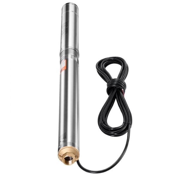 Dränkbar Pump 750W, Djup Brunn, Rostfritt Stål, Vattenpump för 210 fot, 65L/min Kapacitet