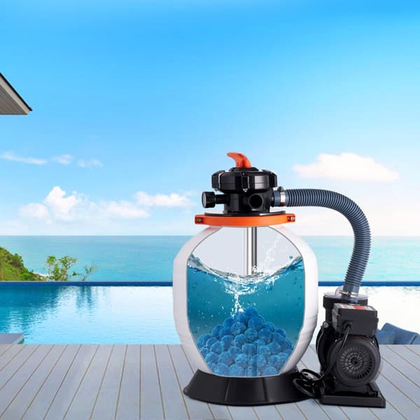 Poolfilterbolde, til Sandfilterpump Swimming Pool, 1,5 lbs, Genanvendelig, Blå