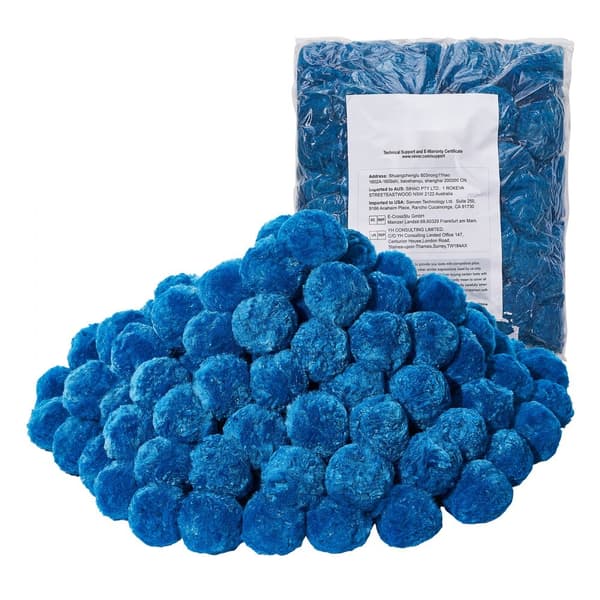 Poolfilterbolde, til Sandfilterpump Swimming Pool, 1,5 lbs, Genanvendelig, Blå