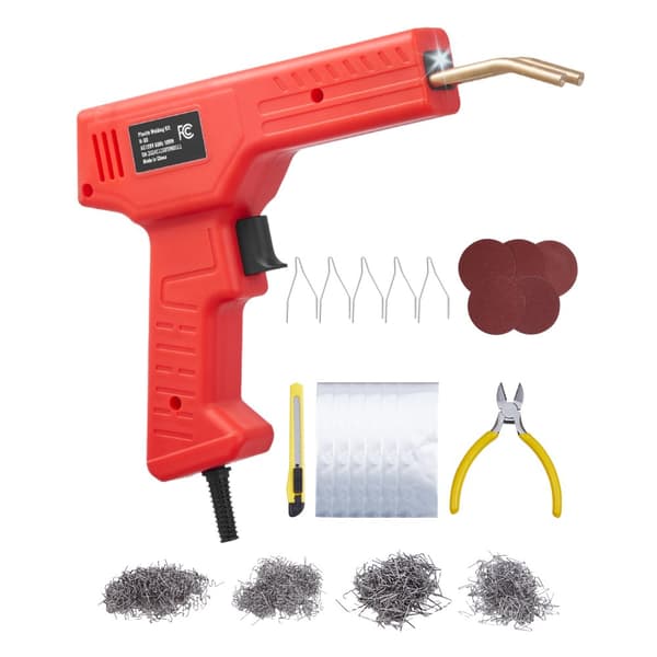Plastsvejsepistol 100W, med 800 stk hæfteklammer, høj effektivitet, pålidelig plastreparation