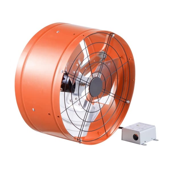 Gable Mount Fläkt 15, 1650 CFM Takventilator, Justerbar Termostat, Avgasfläkt för vind