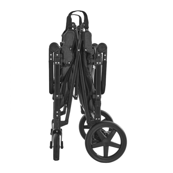 Fyrabarnsvagn Push Pull Quad, Hopfällbar Camping Barnvagn, 4-sätes vagnvagn