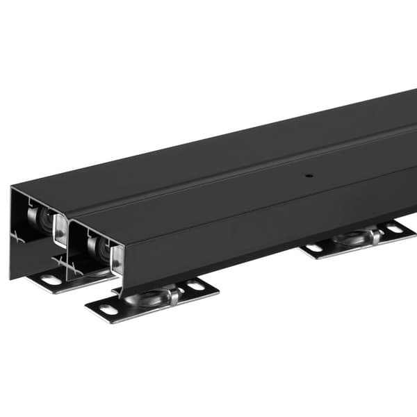 Bypass-dörrutrustning 4ft, skenset för 2-dörrsskåp, Bypass Closet Door Track Kit