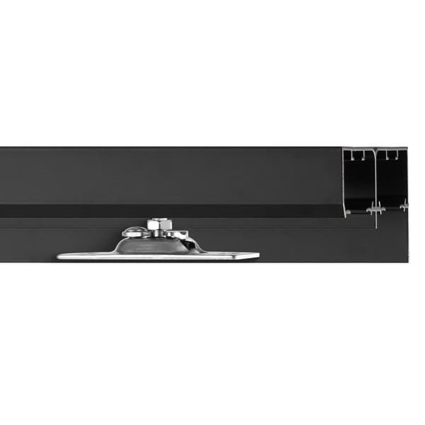 Bypass-dörrutrustning 4ft, skenset för 2-dörrsskåp, Bypass Closet Door Track Kit