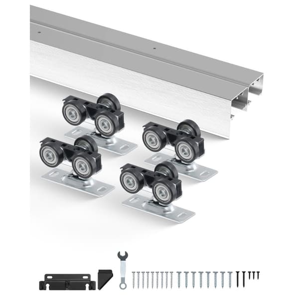 Bypass Dörrhårdvara 5ft, Bypass Skåpdörrsskena Kit, För 2-Dörrssystem