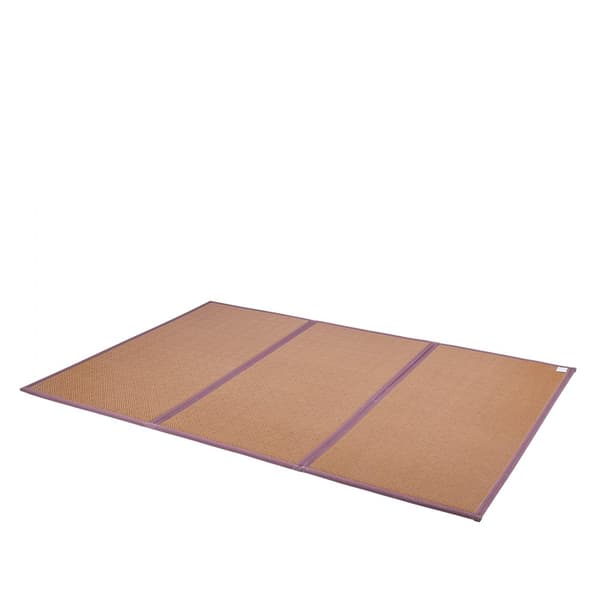 Japansk Tatami-måtte 80x55, Sammenfoldelig Tatami-madras, Naturlig Rattan, Komfortabel og Bærbar