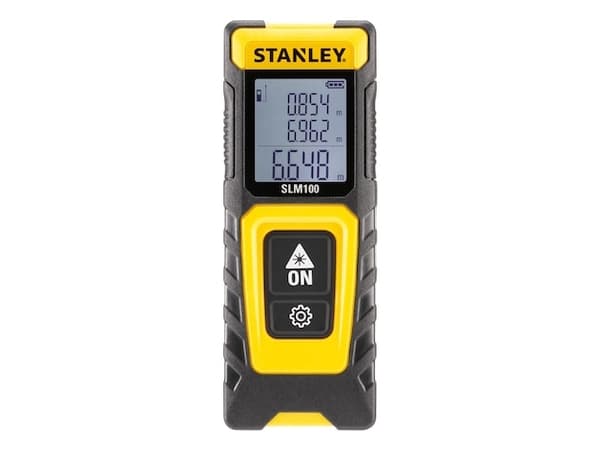 Stanley STHT77100-0, Laseravstandsmåler, Sort, Gult, Digitalt, LCD, IP40, 30 m