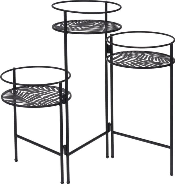 ProGarden blomsterstativ, metallstativ, sokkel, 3x universal blomsterpotte