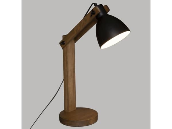 Atmosphera CUBA golvlampa, höjd 56 cm, trä